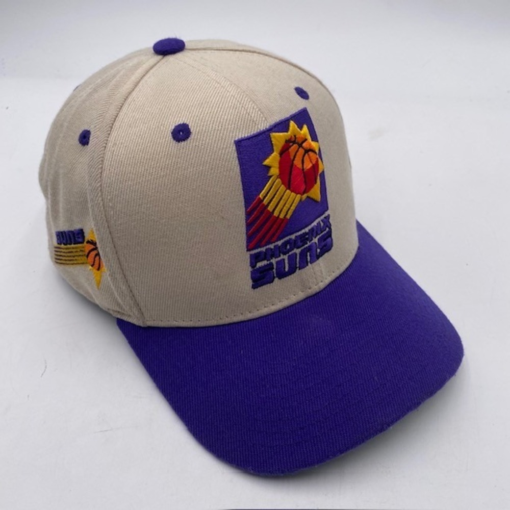 PHOENIX SUNS Mitchell & Ness Hardwood Classics Hat Mens OSFA Tan Purple Snapback